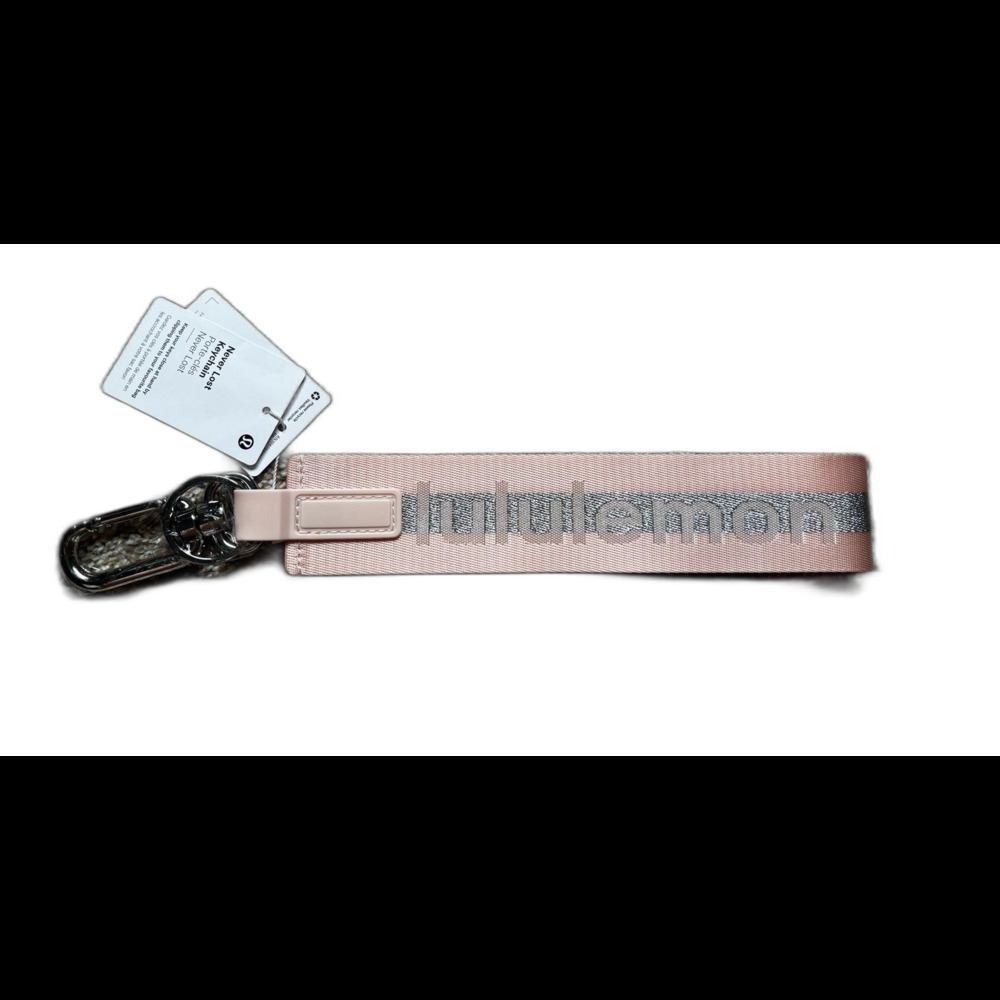 Lululemon Never Lost Keychain- Pink and Silver NWT